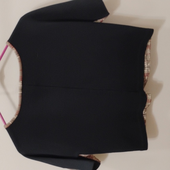 R&J COUTURE M BROWN+BLACK CHECKERED TOP - Picture 4 of 7